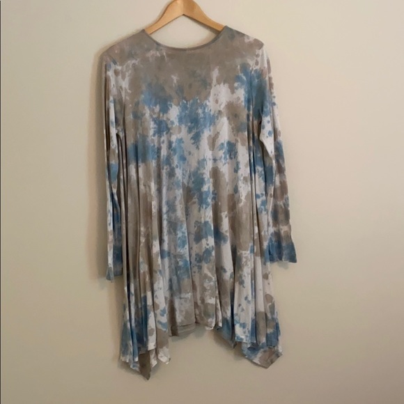 She and Sky Dresses & Skirts - Tie dye long sleeve dress/shirt